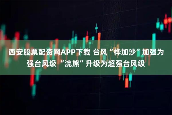 西安股票配资网APP下载 台风“桦加沙”加强为强台风级 “浣熊”升级为超强台风级
