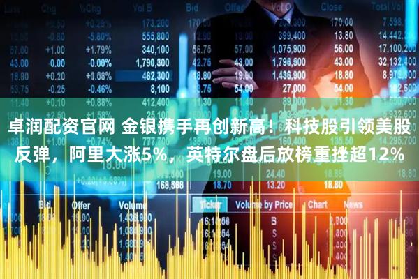 卓润配资官网 金银携手再创新高！科技股引领美股反弹，阿里大涨5%，英特尔盘后放榜重挫超12%